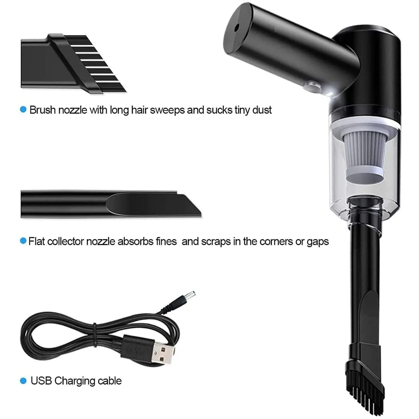 Portable Wirelesses Vacuum Cleaner for Home & Car